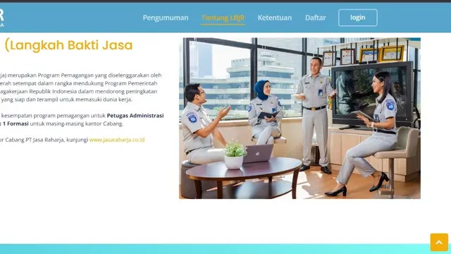 PT Jasa Raharja (Persero) membuka lowongan pekerjaan melalui jalur Langkah Bakti Jasa Raharja atau LBJR.