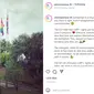 Bendera LGBT di Kedubes Inggris Jakarta. Bendera ini dikibarkan untuk merayakan Hari Anti-Homofobia. Dok: British Embassy Jakarta/Instagram