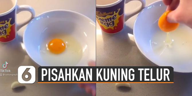 VIDEO: Hanya Pakai Bawang Putih, Pria Ini Bagikan Tips Pisahkan Kuning Telur