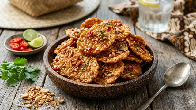 Keripik tempe santan