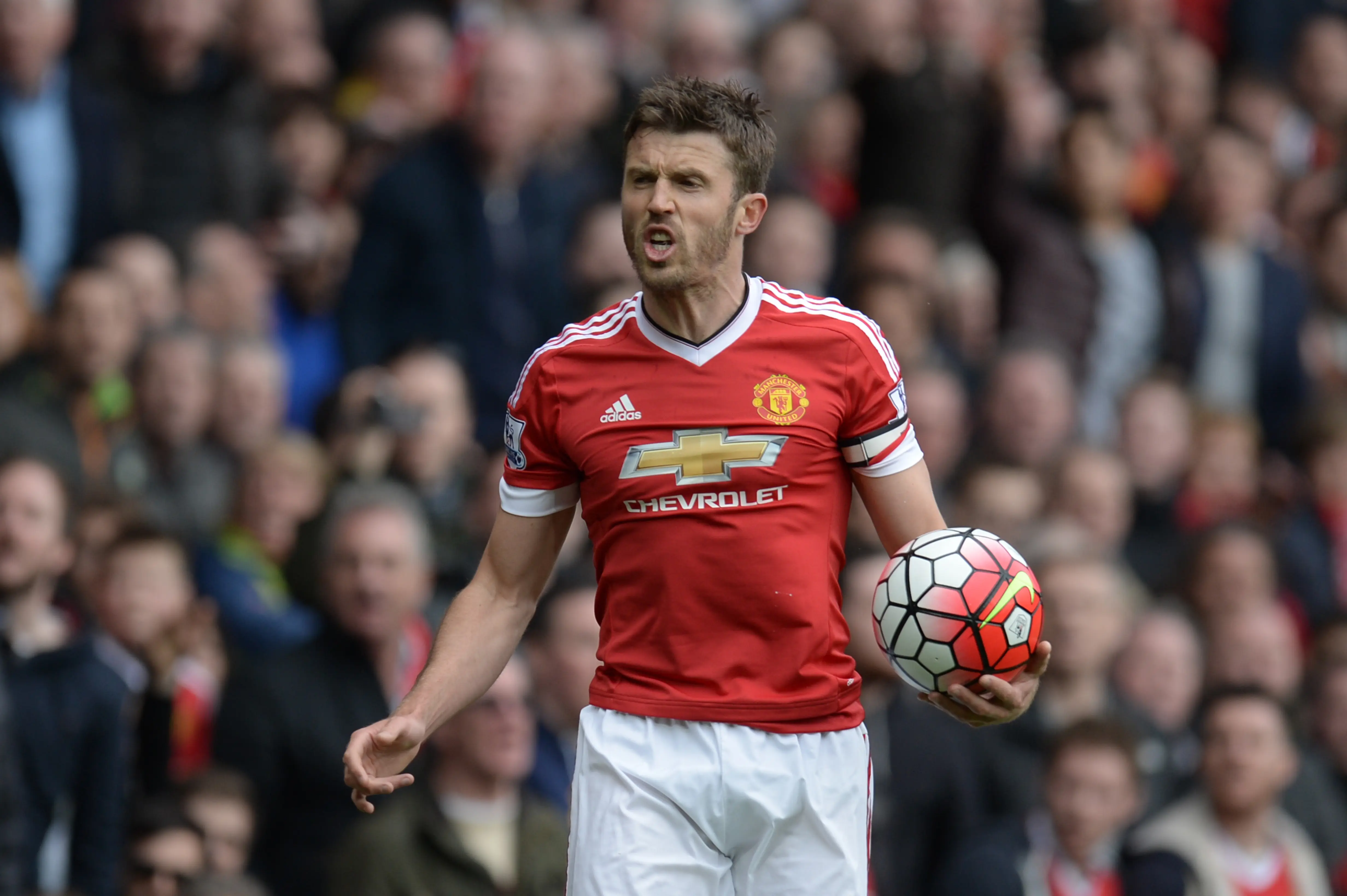 MU membutuhkan suksesor MichaeL Carrick. (AFP/Oli Scarff)