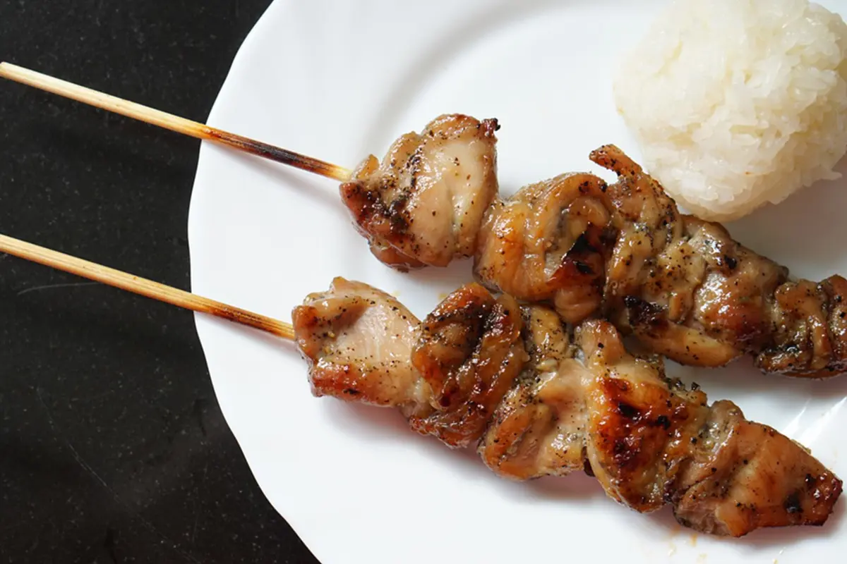 sate ayam lada hitam
