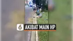 thumbnail nabrak gara-gara main hp
