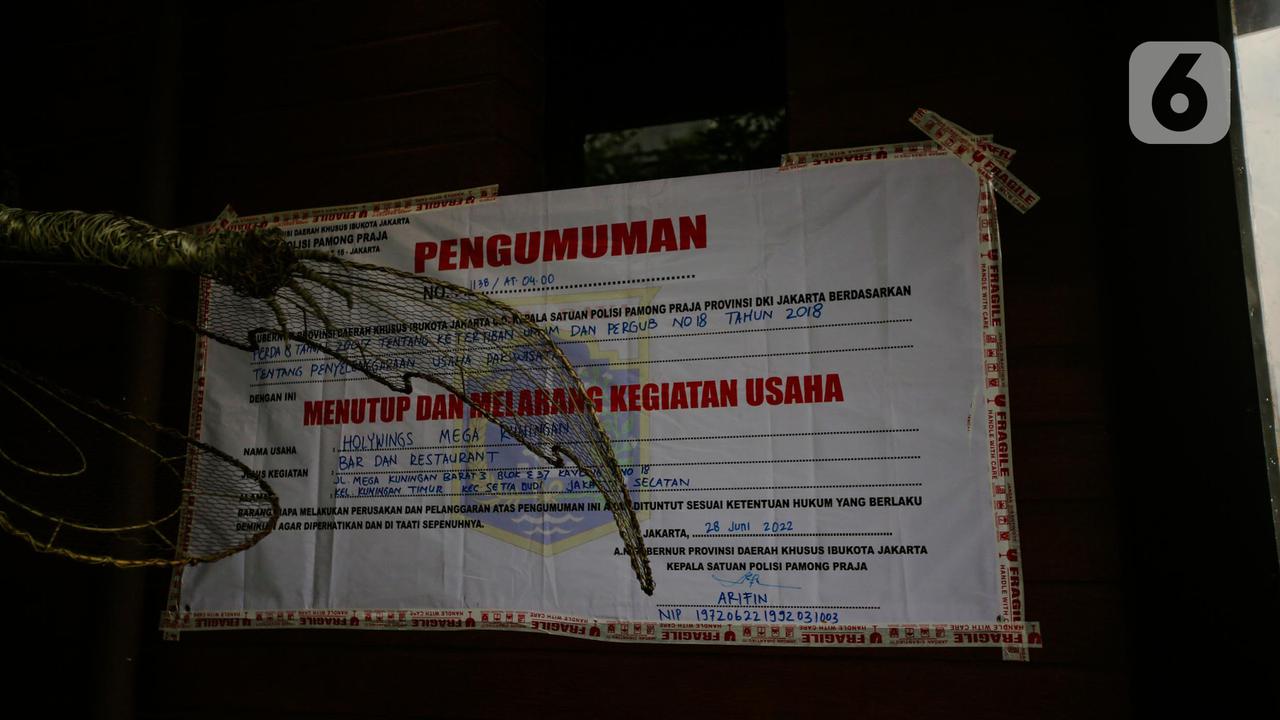 Izin Usaha Kafe Holywings Dicabut