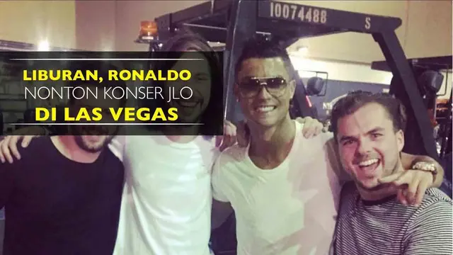 Cristiano Ronaldo sedang menikmati liburannya ke Las Vegas untuk menghadiri konser Jennifer Lopez yang merupakan sahabatnya.