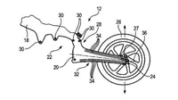 BMW Motorrad ajukan paten swing arm yang menyatu dengan frame. (Bennetts)