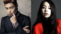 T.O.P `Big Bang` berpasangan dengan Sohee--mantan personel Wonder Girls--dalam sebuah pemotretan.