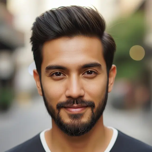 Model Rambut Pria Jambang Panjang (Gemini AI)