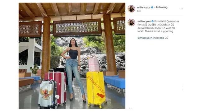 7 Potret Millen Cyrus Ikut Miss Queen Indonesia, Jadi Wakil DKI Jakarta