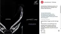 Teaser Honda PCX di sosial media Instagram (@welovehonda_id).