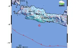 Gempa M 5,3 Guncang Pangandaran Rabu Malam, Getaran Terasa hingga Bandung