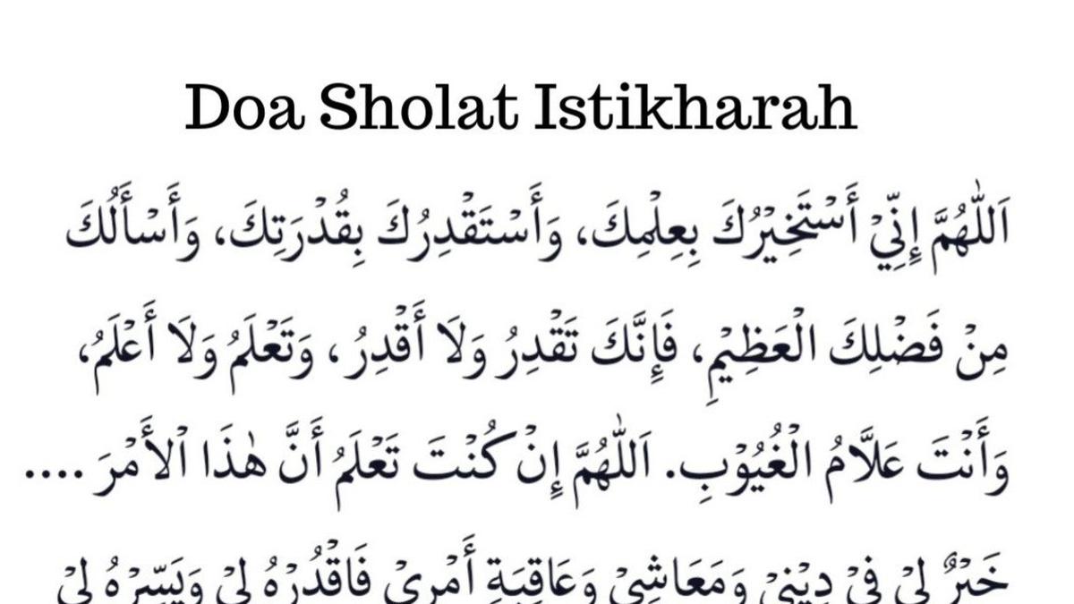 Doa Sholat Istikharah agar Dapat Pilihan Terbaik dari Allah soal Jodoh hingga Pekerjaan