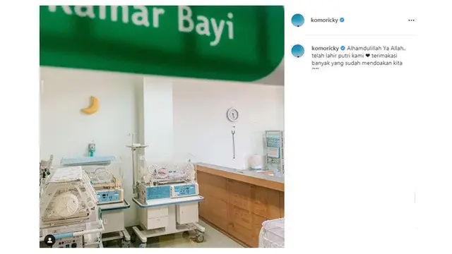 Lahirkan Anak Pertama, Ini 7 Potret Perjalanan Kehamilan Istri Komo Ricky