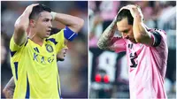 Cristiano Ronaldo dan Lionel Messi sama-sama bernasib apes. Kedua megabintang itu sama-sama tersingkir di Liga Champions klub masing-masing.