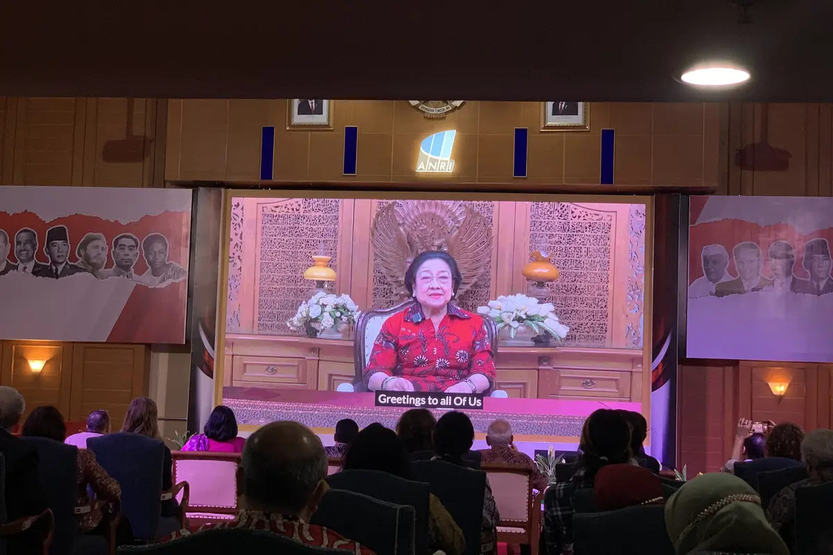 Megawati Soekarnoputri di acara ANRI