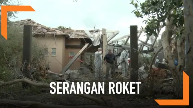 VIDEO: Serangan Roket Gaza Hantam Rumah Warga Israel