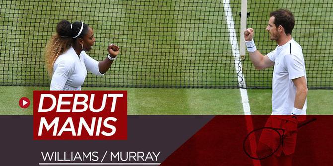 VIDEO: Serena Williams dan Andy Murray Jalani Debut Manis di Tenis Wimbledon 2019
