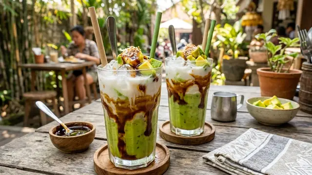Resep Es Alpukat Santan Gula Merah