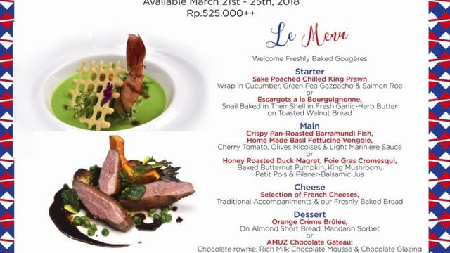 Rayakan Good de France 2018, Nikmati Sajian Istimewa di Amuz Gourmet