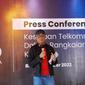 Direktur Network Telkomsel, Nugroho, saat jumpa media di Bali, Rabu (19/10/2022).