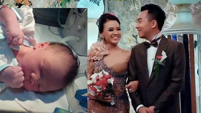 Winda Viska dan Mulyadi Tan berserta anak mereka.