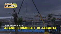 Reporter Liputan6.com, Winda Nelfira melaporkan suasana penukaran tiket Formula E  dari Taman Ismail Marzuki, Jakarta.