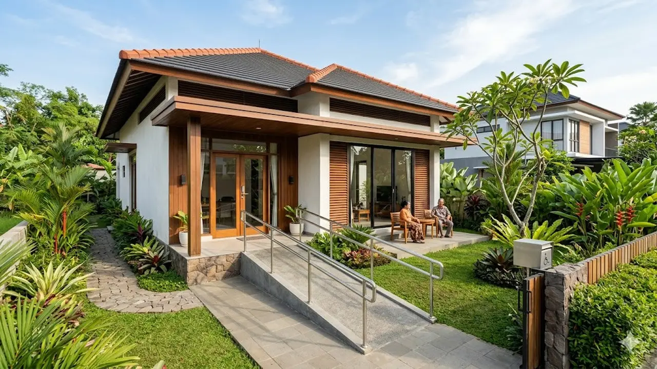 10 Desain Rumah 1 Lantai untuk Pasangan Lansia Hemat Biaya, Nyaman di Usia Senja