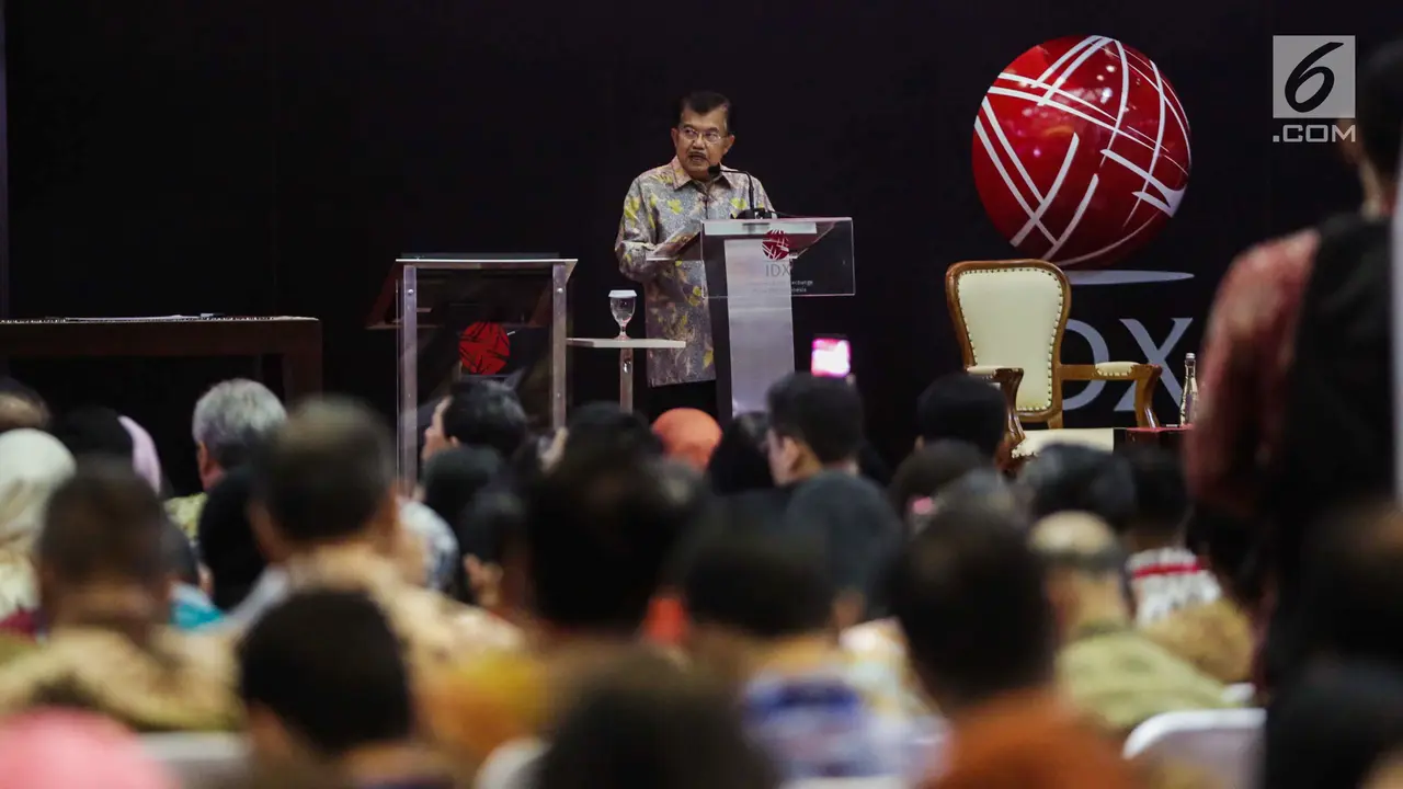 Wapres Jusuf Kalla Buka Perdagangan Saham 2018, IHSG Menguat 11 Poin