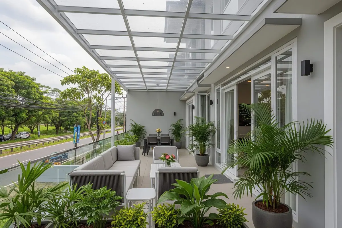 Desain Teras untuk Rumah yang Menghadap Jalan Raya