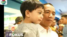 Bersama dua putranya, Kaesang Pangarep dan Gibran Rakabuming Raka, serta sang cucu Jan Ethes, Jokowi dan rombongan menuju ke sebuah mal di kawasan Malioboro.