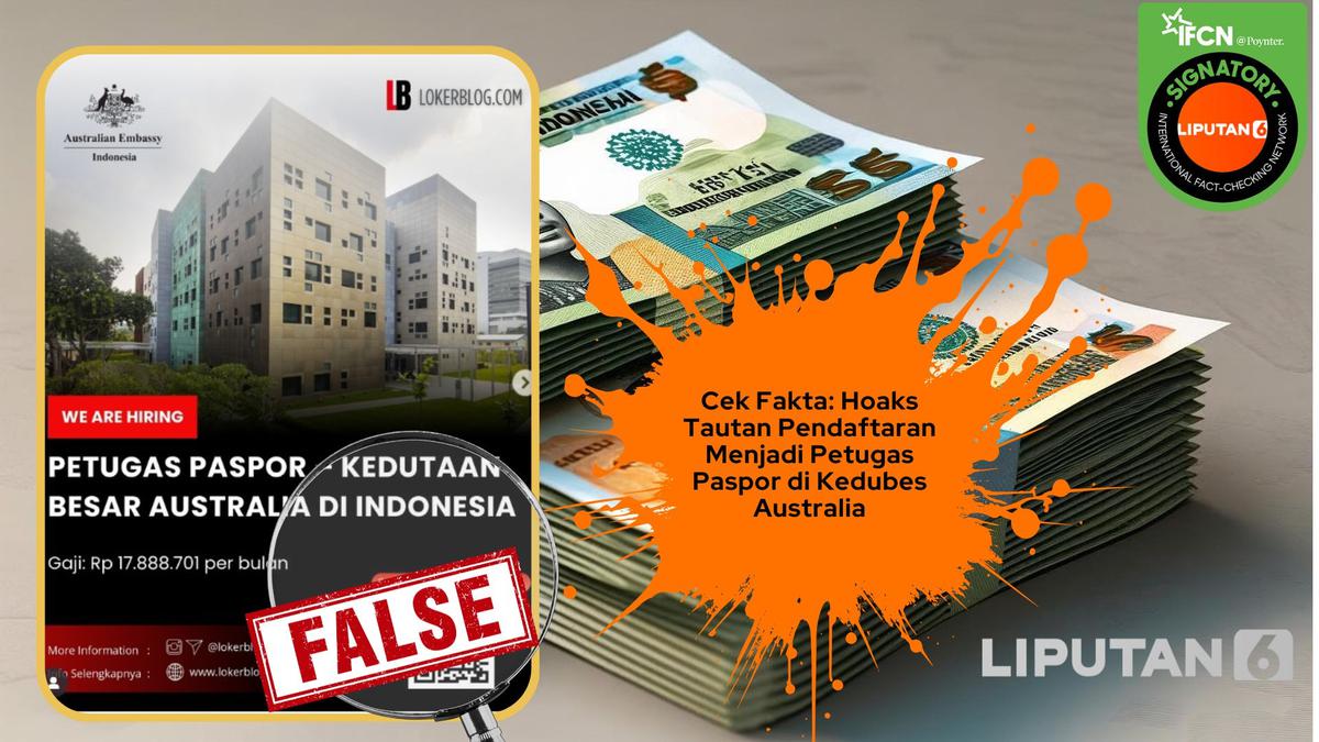 Kumpulan Hoaks Catut Nama Australia, Pemberian Bantuan hingga Lowongan Kerja Palsu