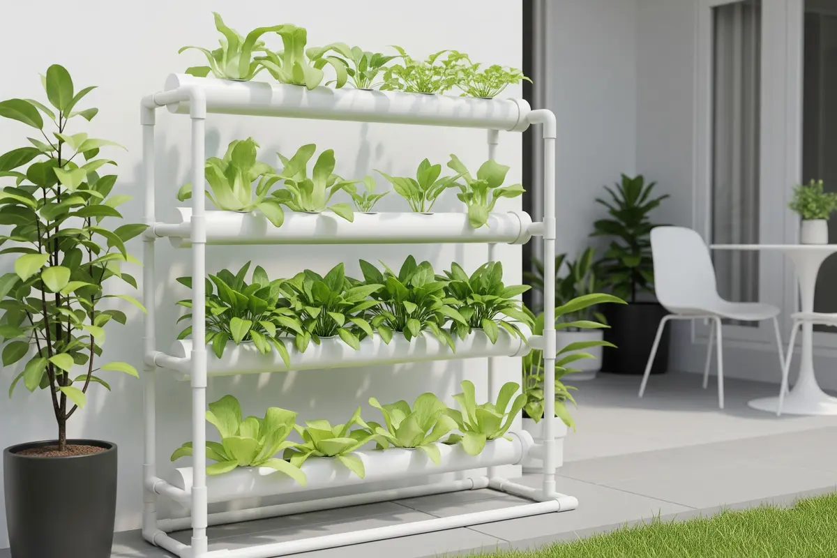 Kebun Sayur Hidroponik Minimalis
