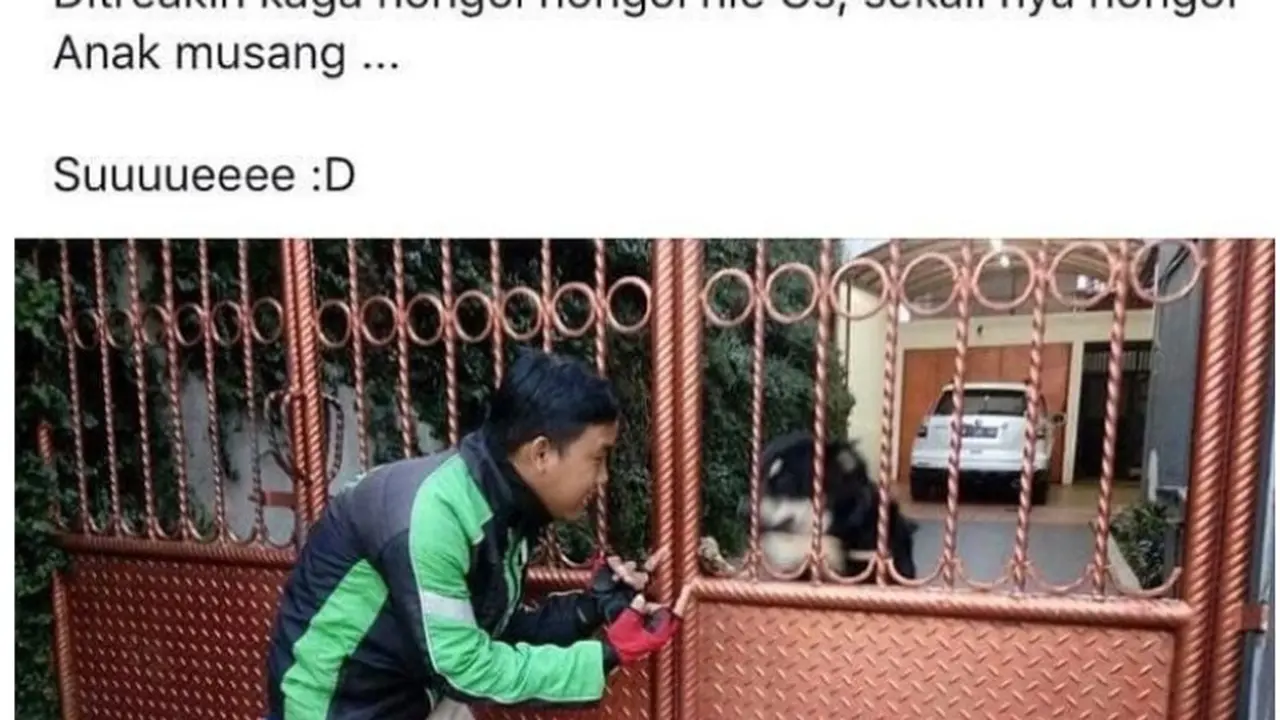 Lucu tapi Kasihan, 6 Curhat Lucu Driver Ojekol Takut Anjing