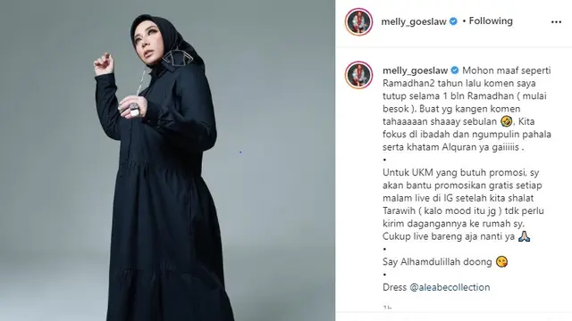 Melly Goeslaw (Foto: Instagram/@melly_goeslaw)
