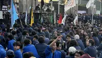 Mahasiswa Demo Lagi Depan Gedung DPR (Ady Anugrahady/Liputan6.com)