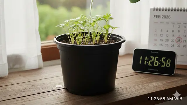 Menyiram Seledri