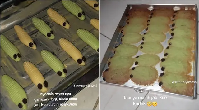 6 Potret sebelum dan sesudah kue Lebaran dipanggang, feel nyesek karena gagalnya tembus layar