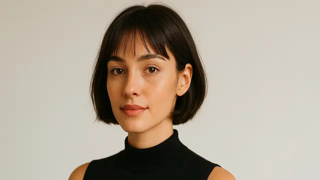 model rambut Short Layered Bob