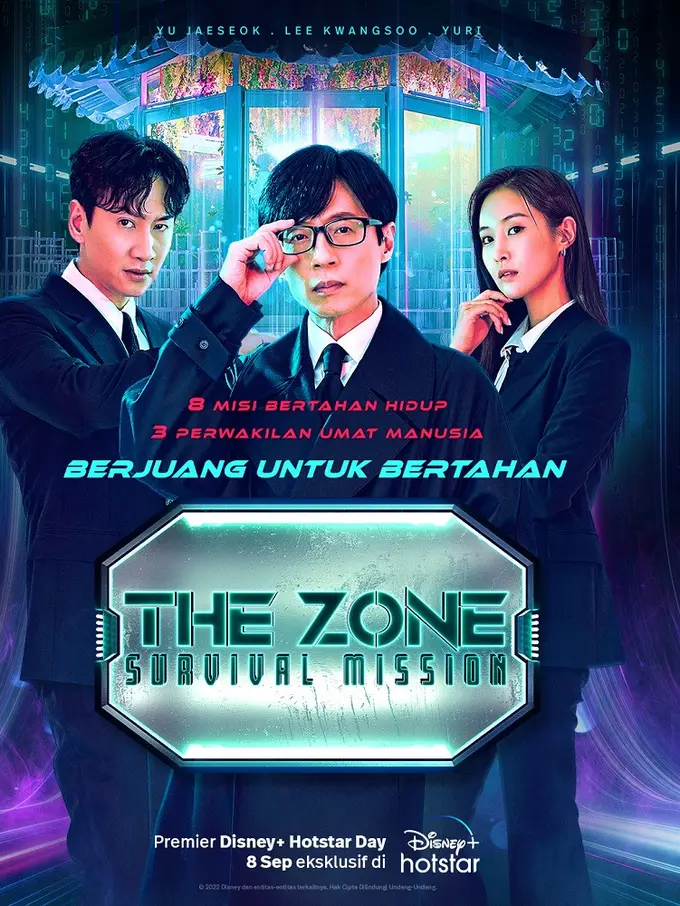 Lee Kwang Soo, Yoo Jae Suk dan Yuri akan tampil dalam variety show "The Zone". (Foto: Disney+ Hotstar)