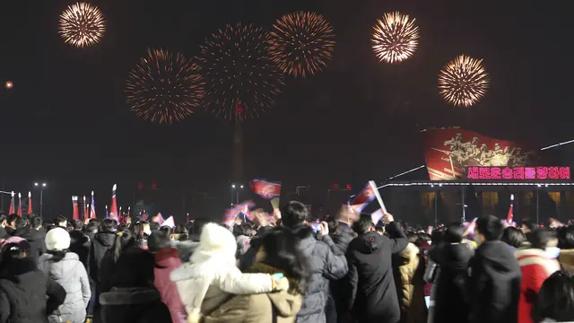 Suasana Perayaan Tahun Baru di Korea Utara