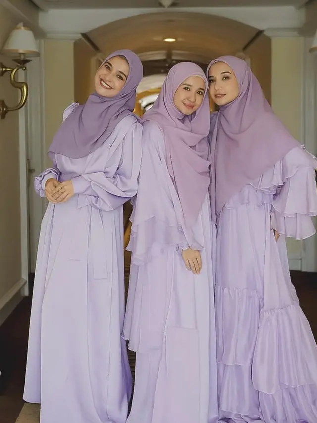 Tampilan Laudya Cynthia Bella Bersama Sahabat Duo Sungkar, credit: @shireensungkar