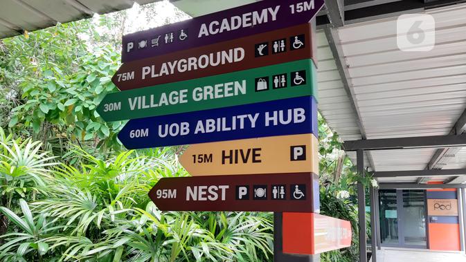 <p>Enabling Village, fasilitas difabel yang keren di Singapura. Dok: Tommy Kurnia/Liputan6.com</p>