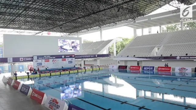 Jelang Asian Games 2018 beberapa tempat perlombaan telah disiapkan, salah satunya arena tempat lomba renang.