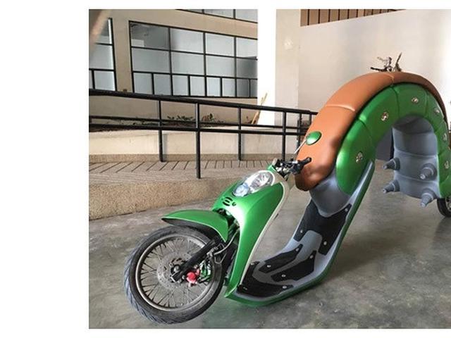 6 Modifikasi Nyeleneh Sepeda Motor Matic Ini Bikin Geleng Kepala Hot Liputan6 Com