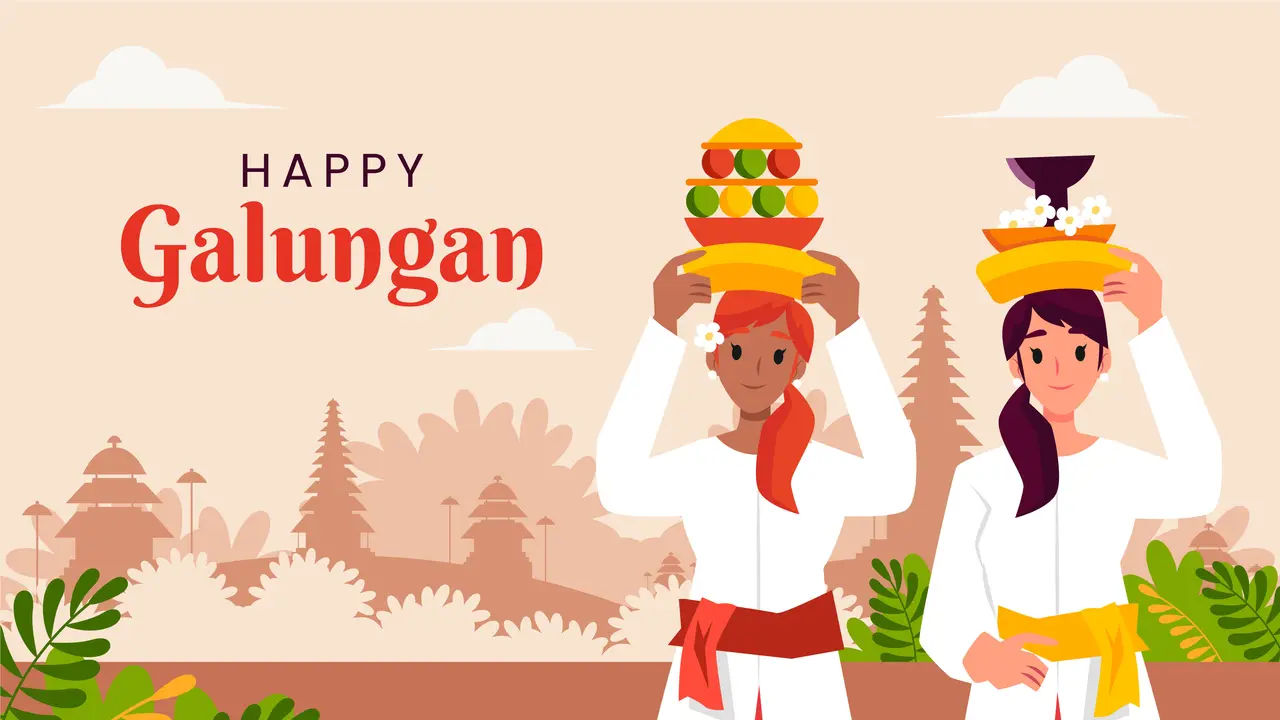Ilustrasi hari raya Galungan