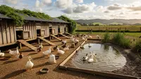 7 Ide Kandang Bebek dengan Area Kering dan Tempat Berendam, Bikin Kandang Tidak Becek