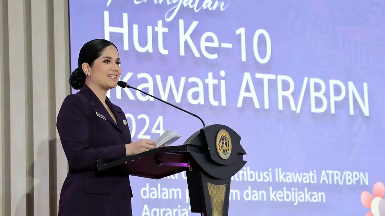 Potret Annisa Pohan hadiri HUT ke-10 Ikawati ATR/BPN (Sumber: Instagram/@annisayudhoyono)