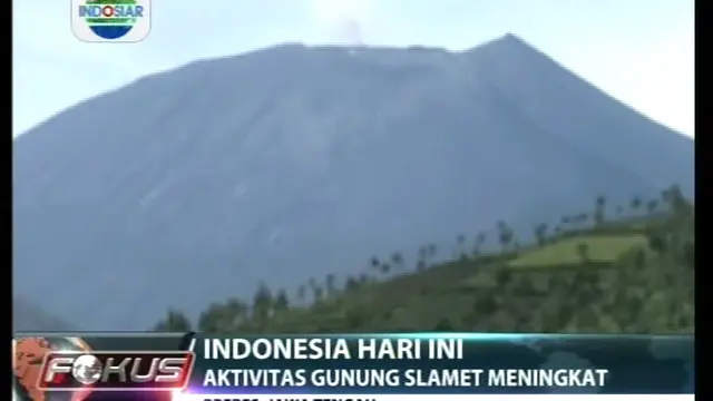 Aktivitas Gunung Slamet Meningkat