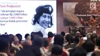 Calon presiden nomor urut 2, Prabowo Subianto memberi paparan saat bedah buku 'Paradoks Indonesia' di Jakarta, Sabtu (22/9). Buku 'Paradoks Indonesia' ditulis oleh Prabowo. (Liputan6.com/Herman Zakharia)