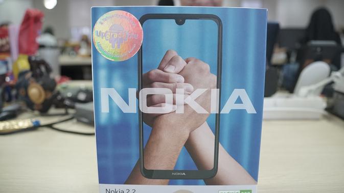 Boks Nokia 2.2 (Foto: Andina Librianty/Liputan6.com)